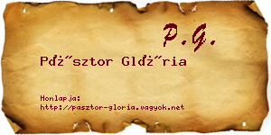 Pásztor Glória névjegykártya